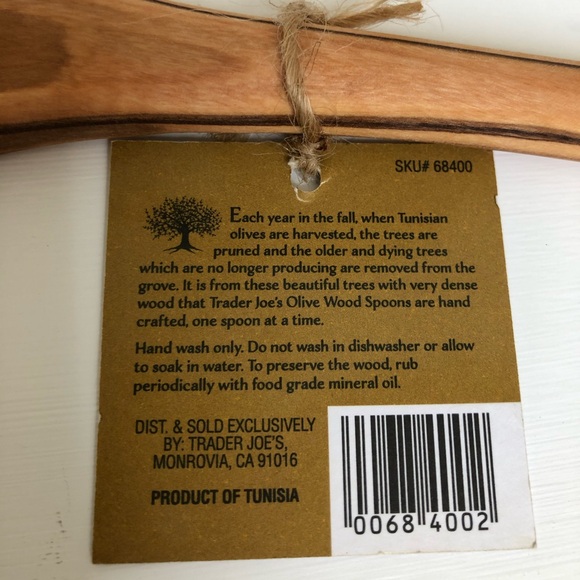 Vintage Wood Lazy Susan & NWT Trader Joe’s Spoon - Picture 8 of 8